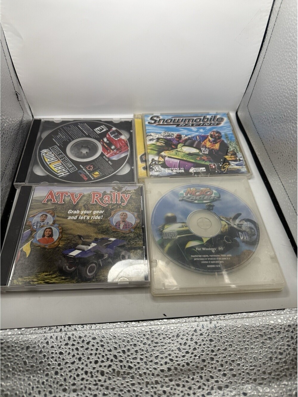 Vintage PC CD-ROM Racing Game Lot of 4 Hard Truck ATV Rally Snowmobile Yamaha
